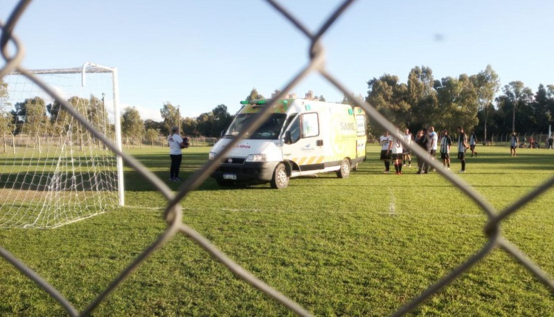 Partido de veteranos suspendido por un episodio de salud